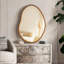 Merrillville Solid Wood Irregular Mirror