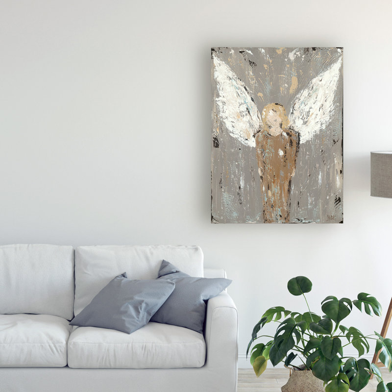 « Angel Guardian » par Jade Reynolds-reproduction d’art sur toile tendue, H 47 po x l 35 po x P 2 po