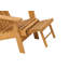 Chaise Adirondack pliante en bois pour l'extérieur avec repose-pieds rétractable, dossier et siège pré-assemblés, chaise de patio en bois pour patio