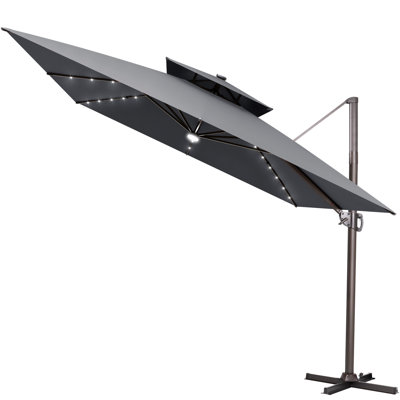 11' x 11'Solar Light Umbrella Without Stand