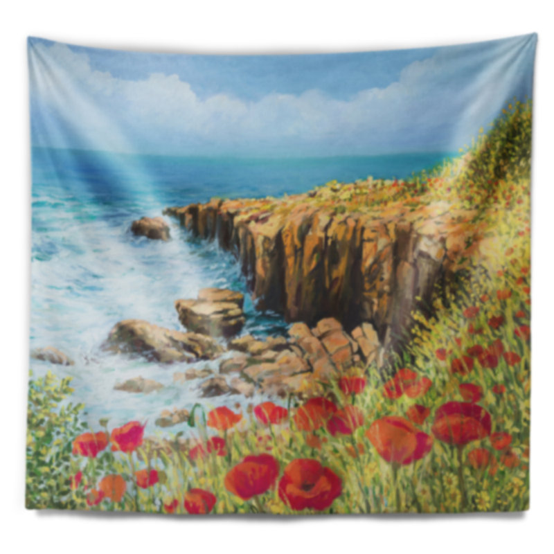 Tapisserie d'été paysage breeze, H 68 po x l 80 po