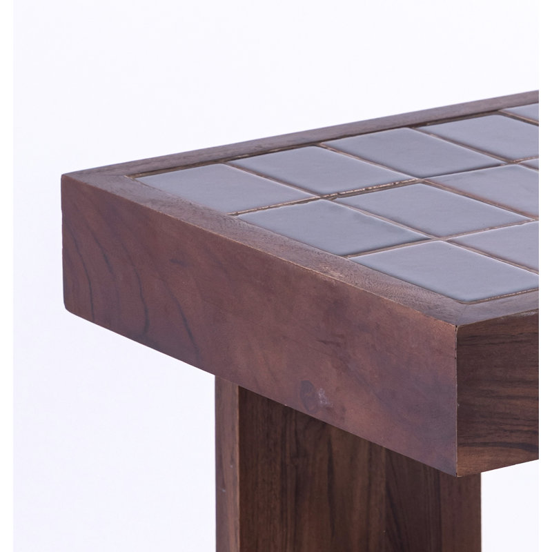 Table d'appoint Acacia, Brun