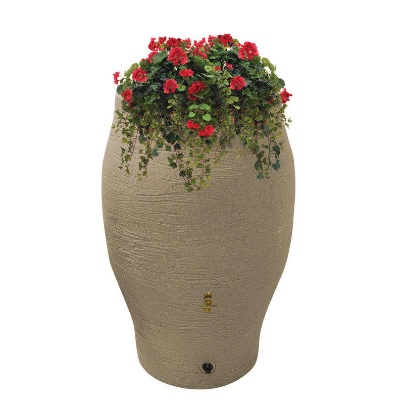 Baril de pluie plat, 50 gallons, Sable