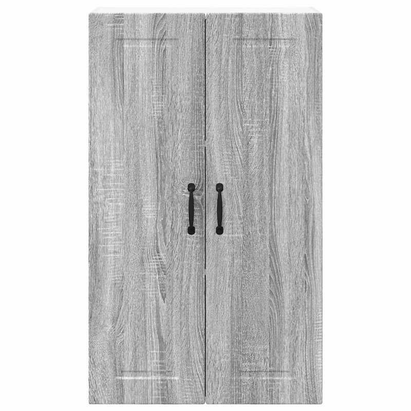 Vidaxl Kitchen Wall Cabinet High Gloss White 60 X 31 X 100 Cm, 100cm H x 60cm W x 31cm D, Grey Sonoma
