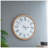 Grant Oversized Rustic Wall Clock with Fir Wood Frame and Galvanized Metal Numerals, Perfect for Adding Vintage Charm to Any Room