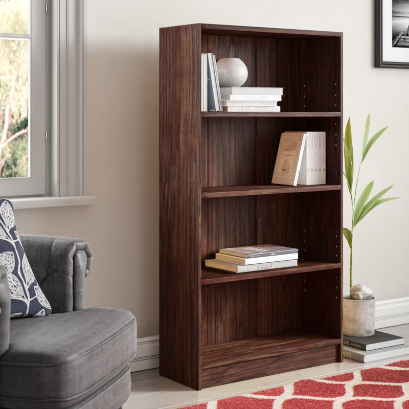 Morgan 150cm H x 80cm W Standard Bookcase, Walnut