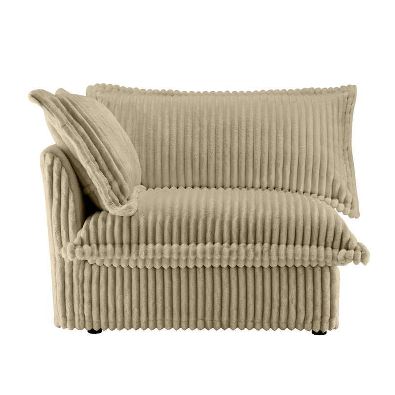 Canapé Koala LSF avec 1 coussin, Chameau