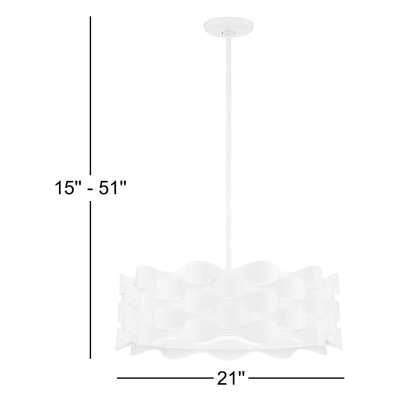 Luminaire suspendu cylindrique à 1 lumière unique Rickey