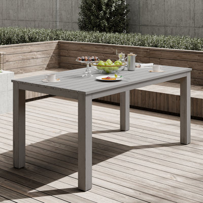 Calliana Rectangular Outdoor Dining Table , 157.48cm cm W 83.82cm cm D