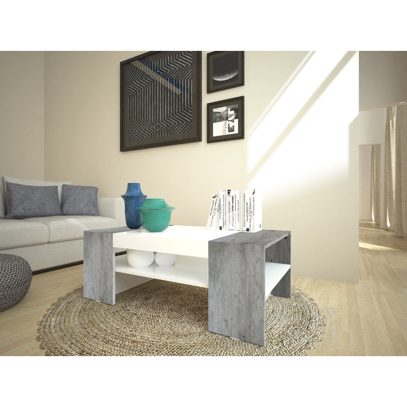 Joolia Coffee Table, White/Grey