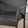 Vikesha 7-Piece Modern Rustic Industrial Acacia Wood And Metalpatio Dining Set With Stackable Wicker Chairs