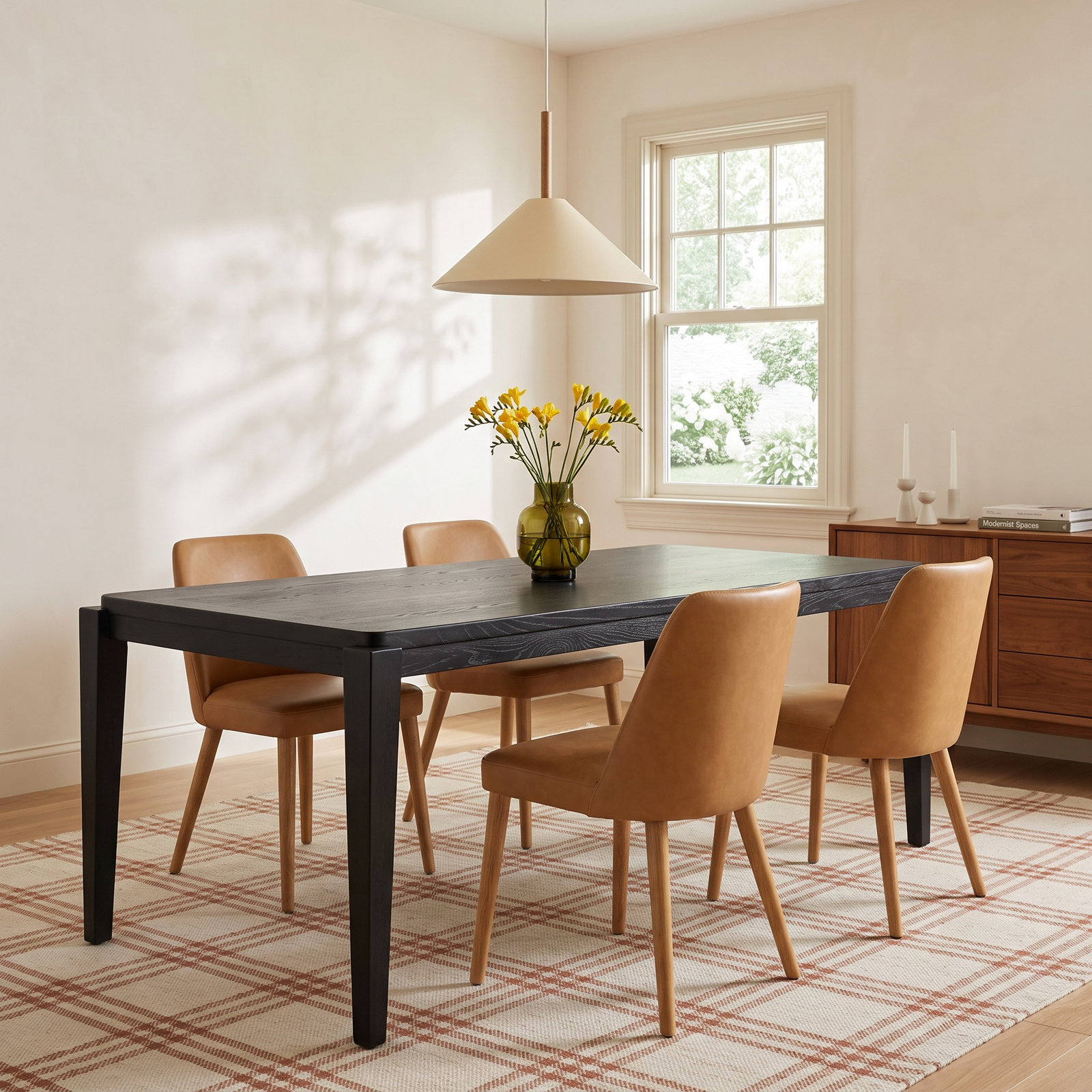 Envision Dining Table, 30"H x 92"L x 39"W, Black
