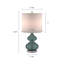 Ensemble de 2 lampes de table incurvées en verre, design élégant et moderne