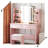 Vanity Desk with Lighted Mirror, Makeup Vanity Set with Power Outlet-1755697968