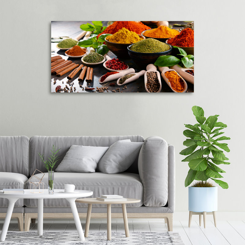 Colorful Spices - No Frame Print on Canvas
