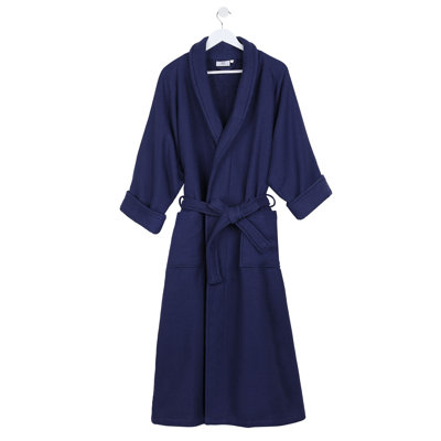 McPhail Waffle Weave Honeycomb Cotton Soft Plush Lightweight Unisex Adult Bath Robe