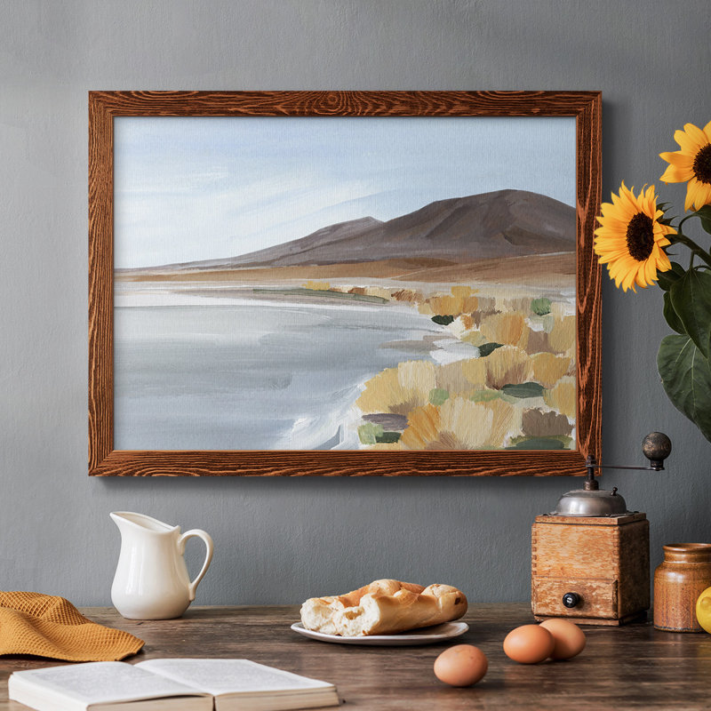 «Desert Oasis Study I», reproduction d'art sur toile, Cadre érable, H 22 po x l 32 po x P 1,5 po