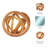 Decorative Sculpture Glass Intertwined Loop Design with Embedded Sparkle for Glam Style Accent Display.-86746733-86746736