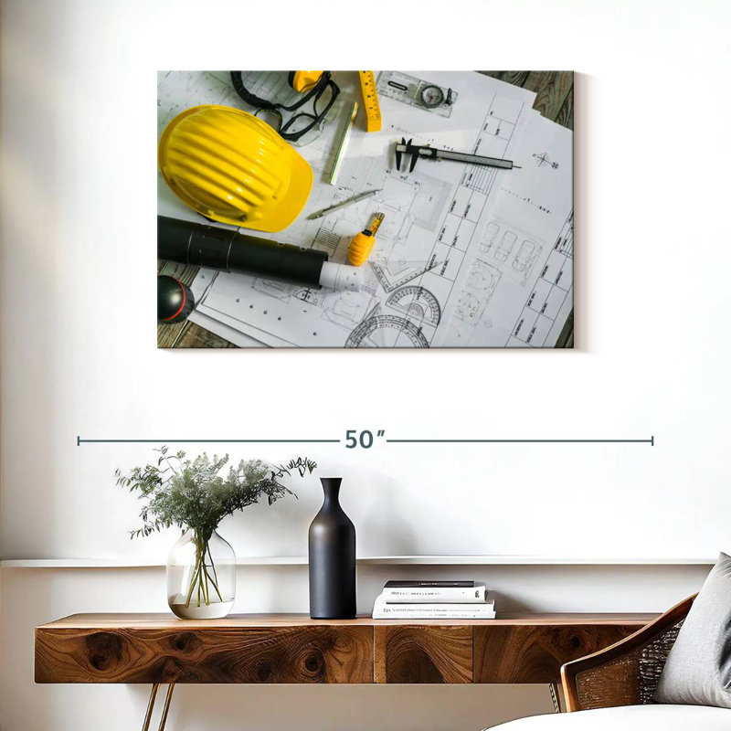 Alcaraz Drawing And Construction Tools, 24" H x 36" W