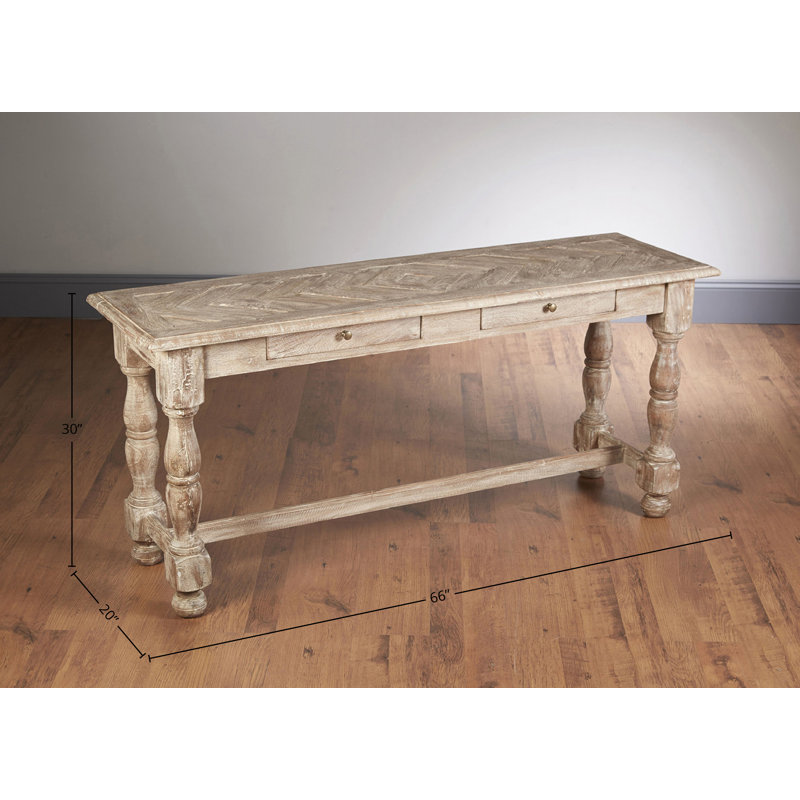 60" Console Table, Weathered Sand
