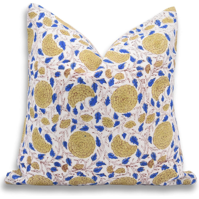 Linen Lumbar Indoor/Outdoor Pillow Cover, 14" x 20"
