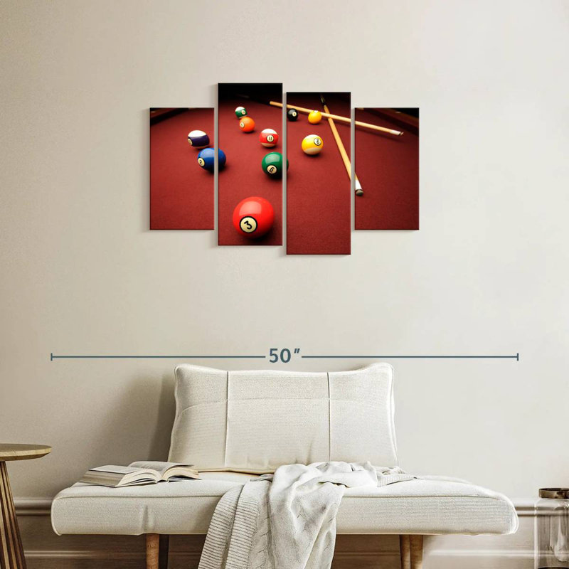 Senne, jeu de billard, H 22 po x l 36 po