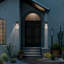 25" 1-Light Outdoor DarkSky Post Light with Clear Glass-115680987