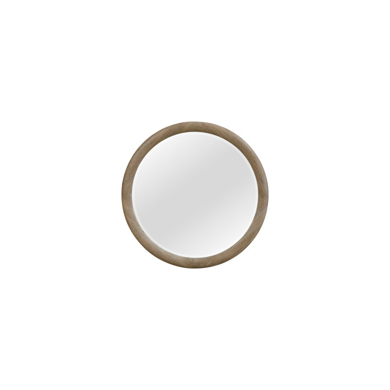 Miroir rond English Oak