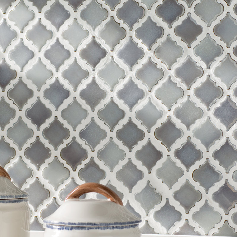 Hudson Tangier 2" x 2" Porcelain Grid Mosaic Wall & Floor Tile, Gray