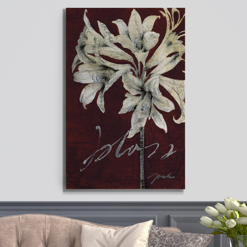 « cabernet fleurs ii », peinture sur toile tendue, H 12 po x l 8 po x P 1 po
