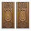 2 pièces sur toile - Ancienne porte en bois sculpté-137089861-137089859