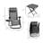 Zero Gravity Chair Set With Side Table, Folding Reclining Chair With Cupholders & Pillows, Adjustable Lounge Chair For Pool, Backyard, Lawn, Beach,-1606749992