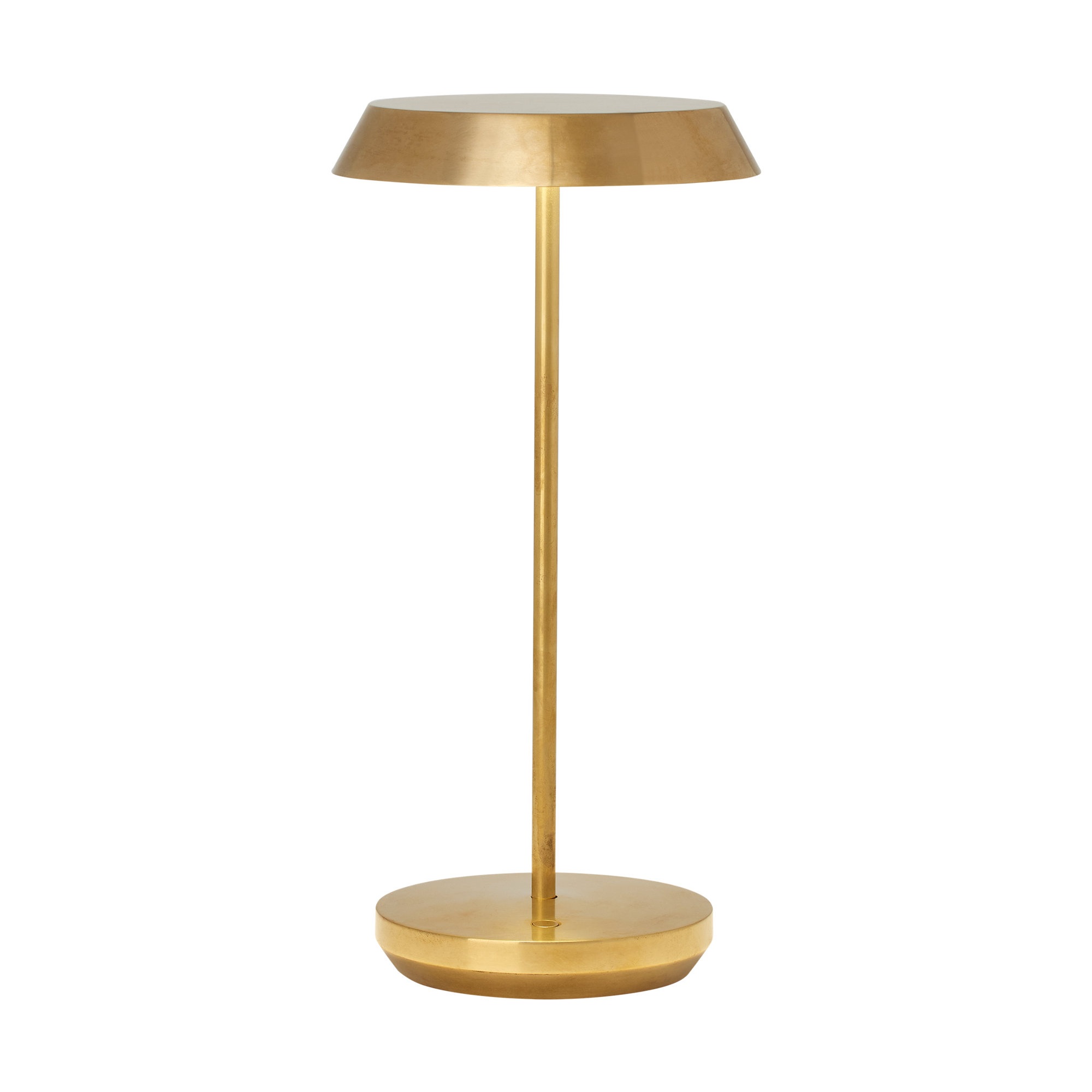 Tepa Accent Rechargeable Table Lamp, Natural Brass