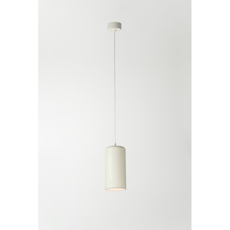 Be.pop 1 - Light Cylinder Pendant, Light Grey, White
