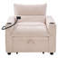 36.14'' Wide Modern Convertible Sleeper Chair Bed With Phone Holder And Cup Holders-1763723683
