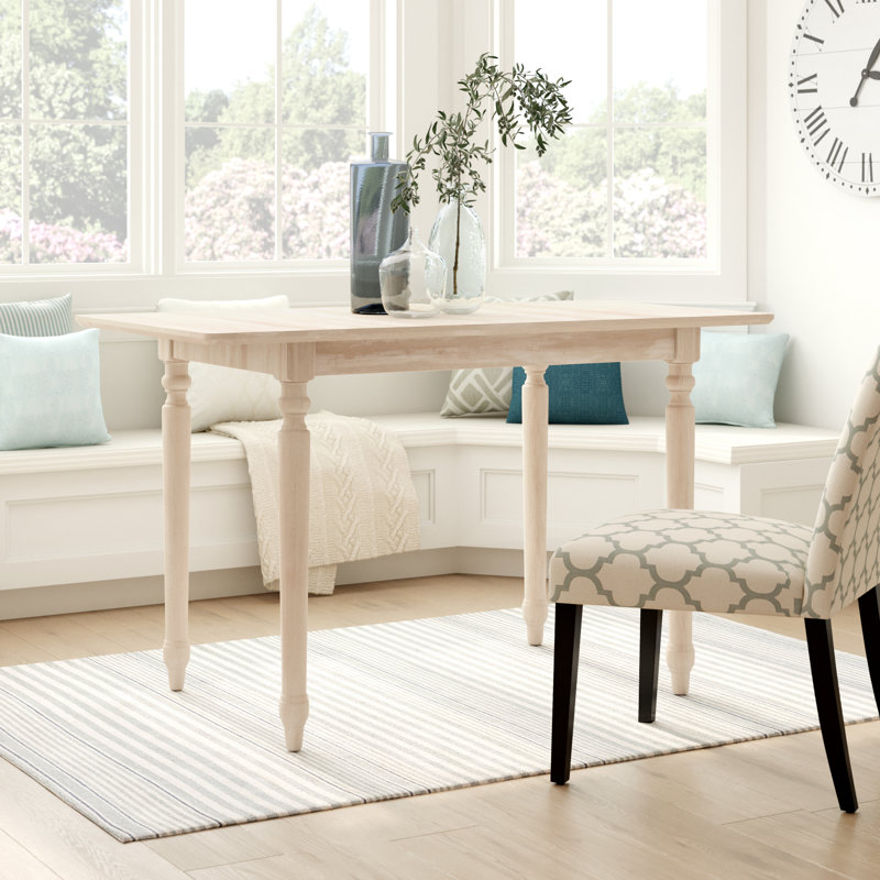 Table de salle à manger extensible en bois massif Ginna