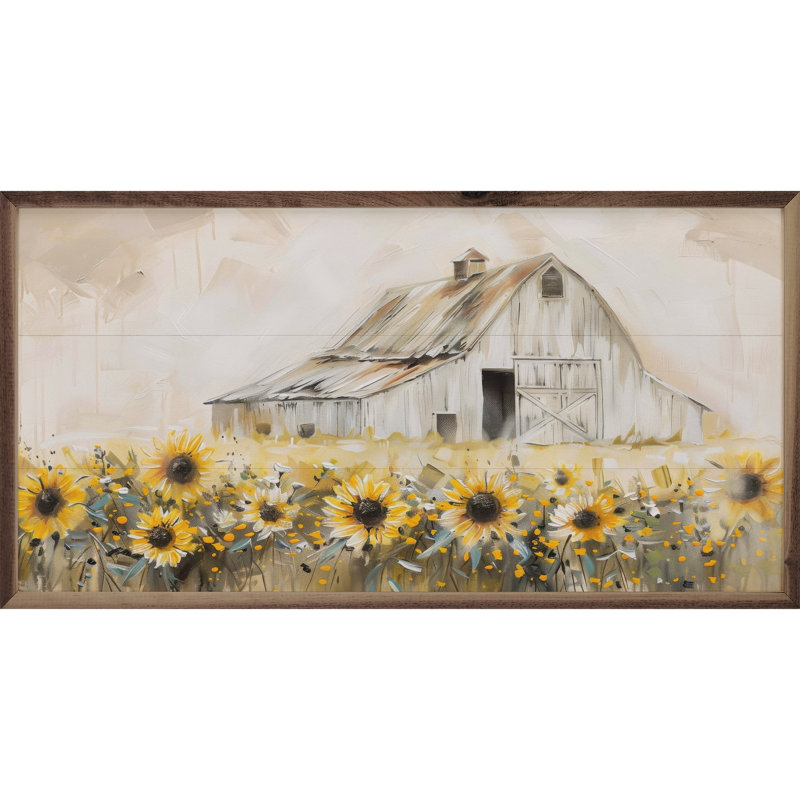 Sunflower Field By Creative Studio, 8" H x 16" W