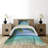 Hypnotic Coastal Polyester Coverlet-339297823