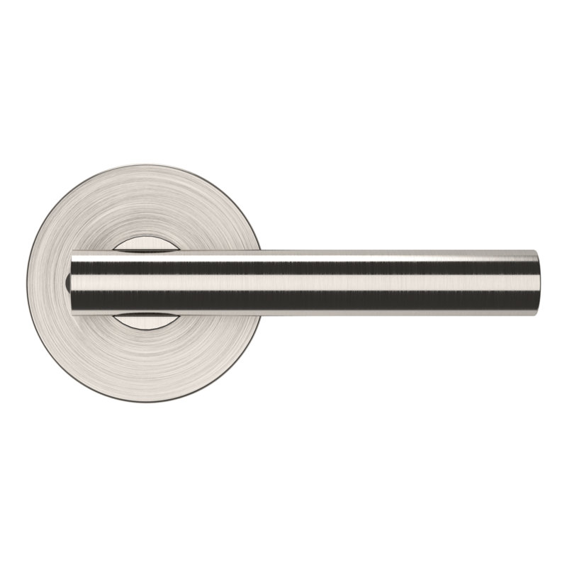 Door Lever, Privacy, Satin Nickel