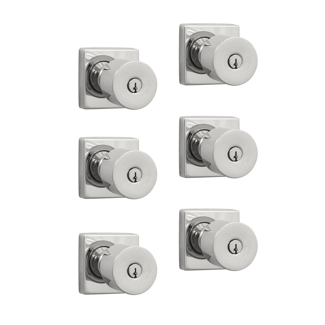 Bergen Square Entry Knobset (Set of 6) Sure-Loc Hardware 