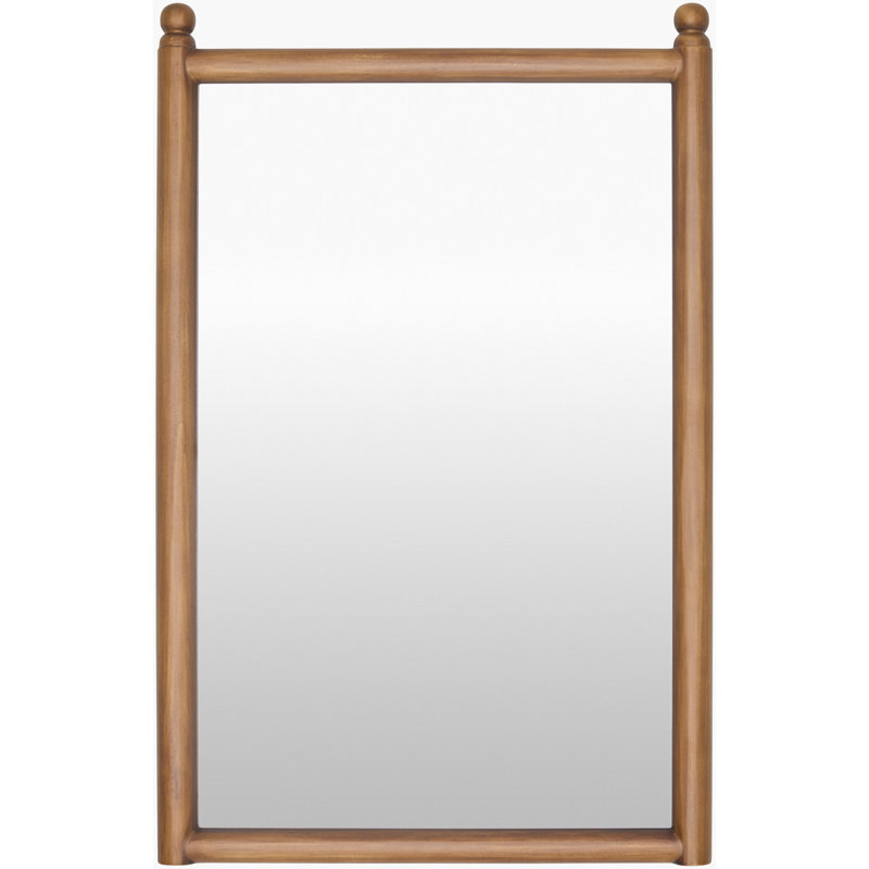 Daneeka Mirror, Brown Wood, Manufactured Wood