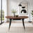 Extendable Dining Table with Walnut MDF Top and Legs