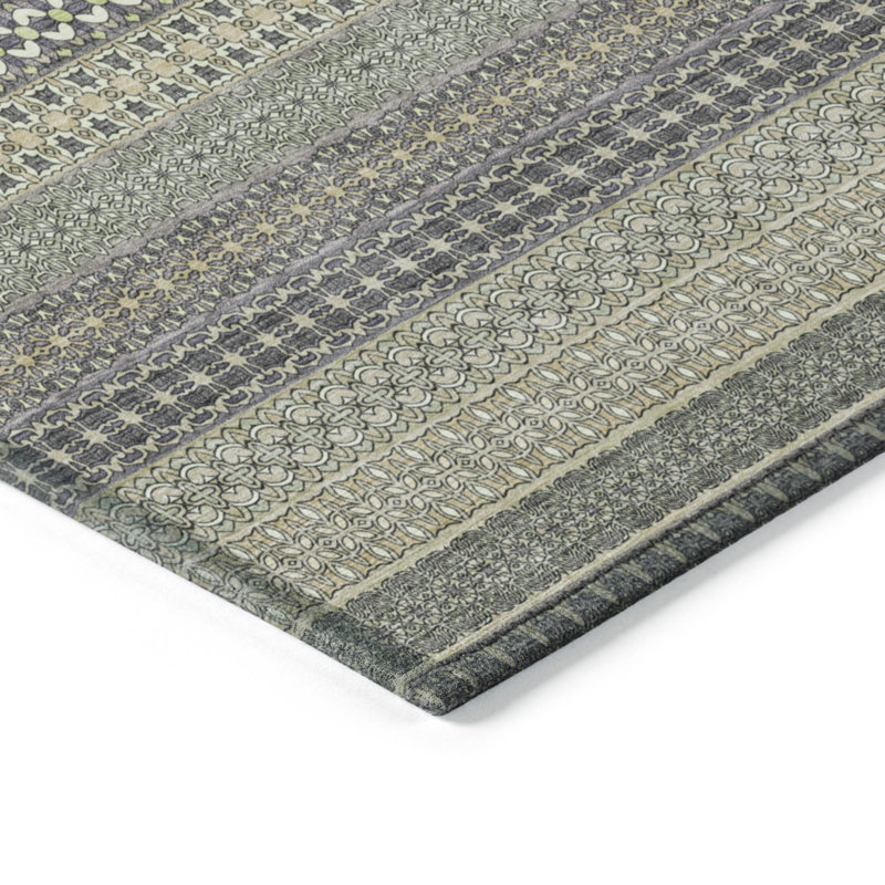 Lovell Washable Striped Indoor / Outdoor Rug, Rectangle 2'6" x 3'10"