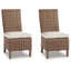 Chaise de terrasse avec coussin Danny