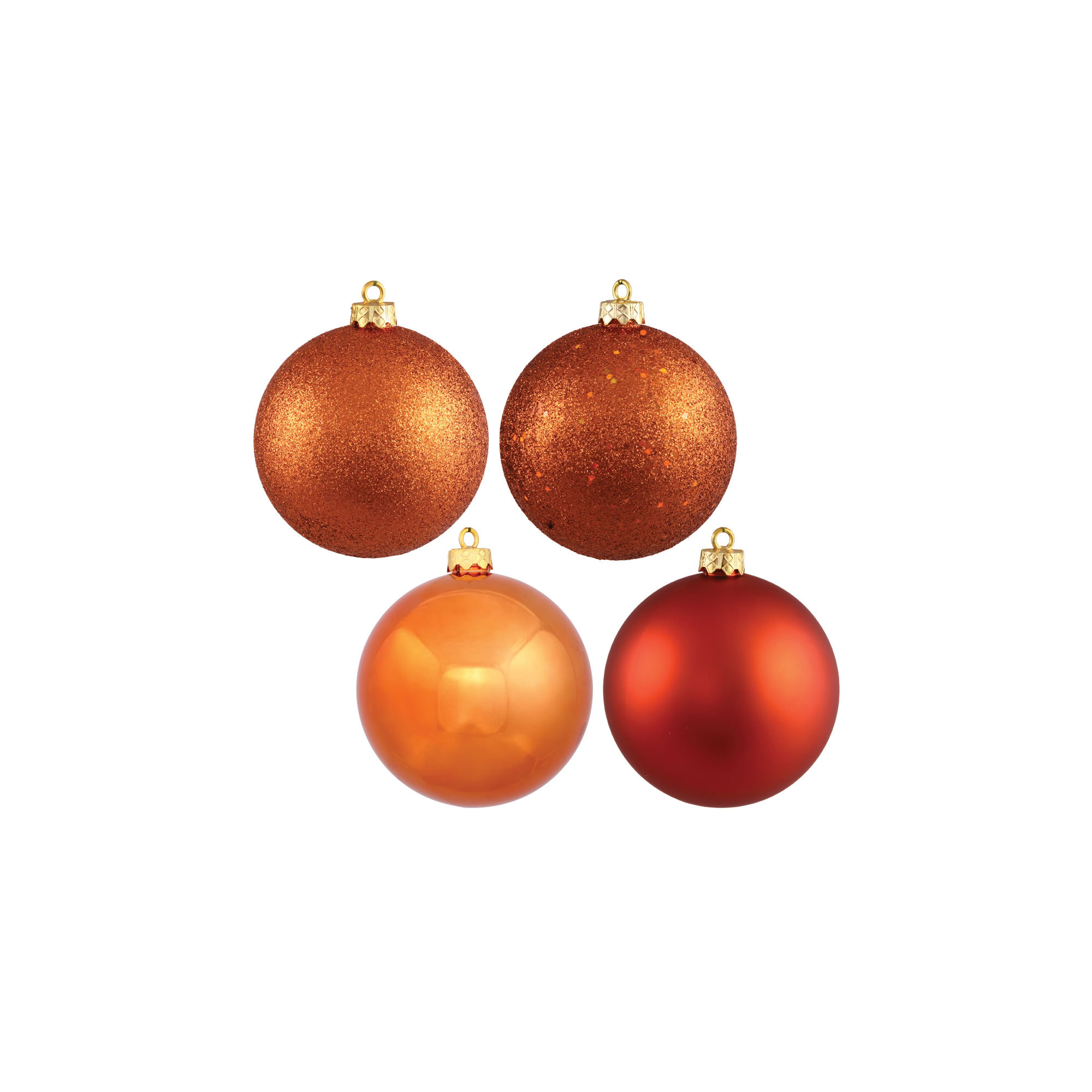 Holiday Décor Ball Ornament, Burnish Orange