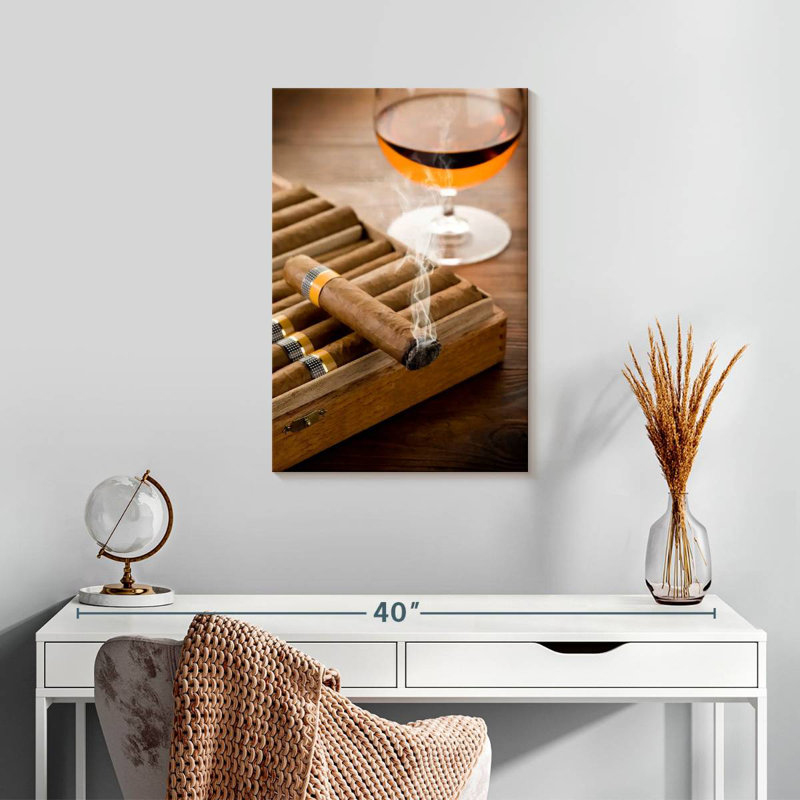 Senne Cigar And Whiskey, 24" H x 16" W