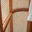 Armoire de rangement en bois et rotin