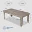 Table de salle à manger de 71 pouces pour 6 à 8 personnes, table de cuisine rustique en bois, grande table de salle à manger rectangulaire en bois pour salle à manger, bureau personnel, salon, gris
