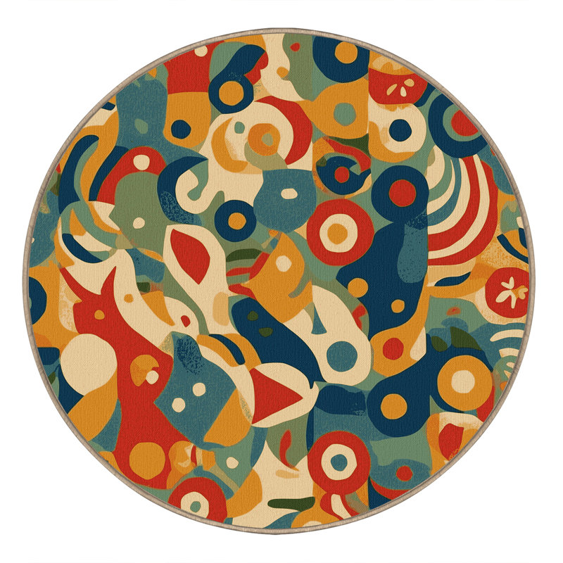 Snazzy Ripple Rug, Round 5'