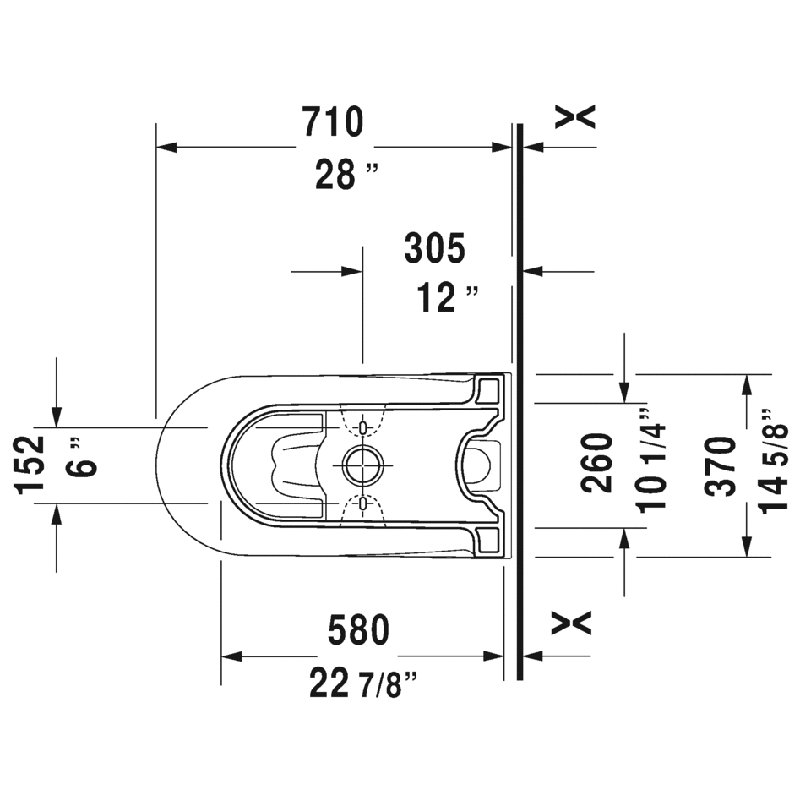 Starck 2 1.28 GPF (Water Efficient) Elongated One-Piece Toilet (Seat Included)